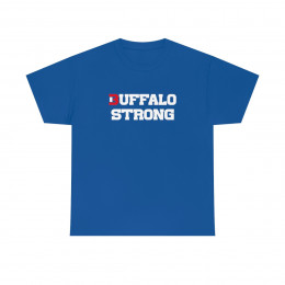 Buffalo Strong (Blue) - Unisex Heavy Cotton Tee