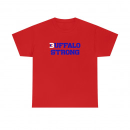 Buffalo Strong (Red) - Unisex Heavy Cotton Tee