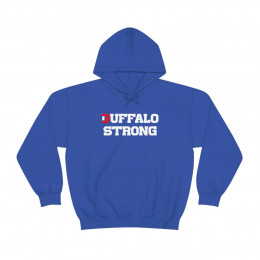 Buffalo Strong (Blue) - Unisex Heavy Blend™ Hooded Sweatshirt