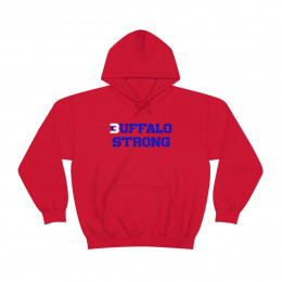 Buffalo Strong (Red) - Unisex Heavy Blend™ Hooded Sweatshirt