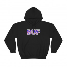 Buffalo Zubaz Edition (Black) - Unisex Heavy Blend™ Hooded Sweatshirt